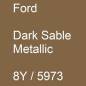 Preview: Ford, Dark Sable Metallic, 8Y / 5973.